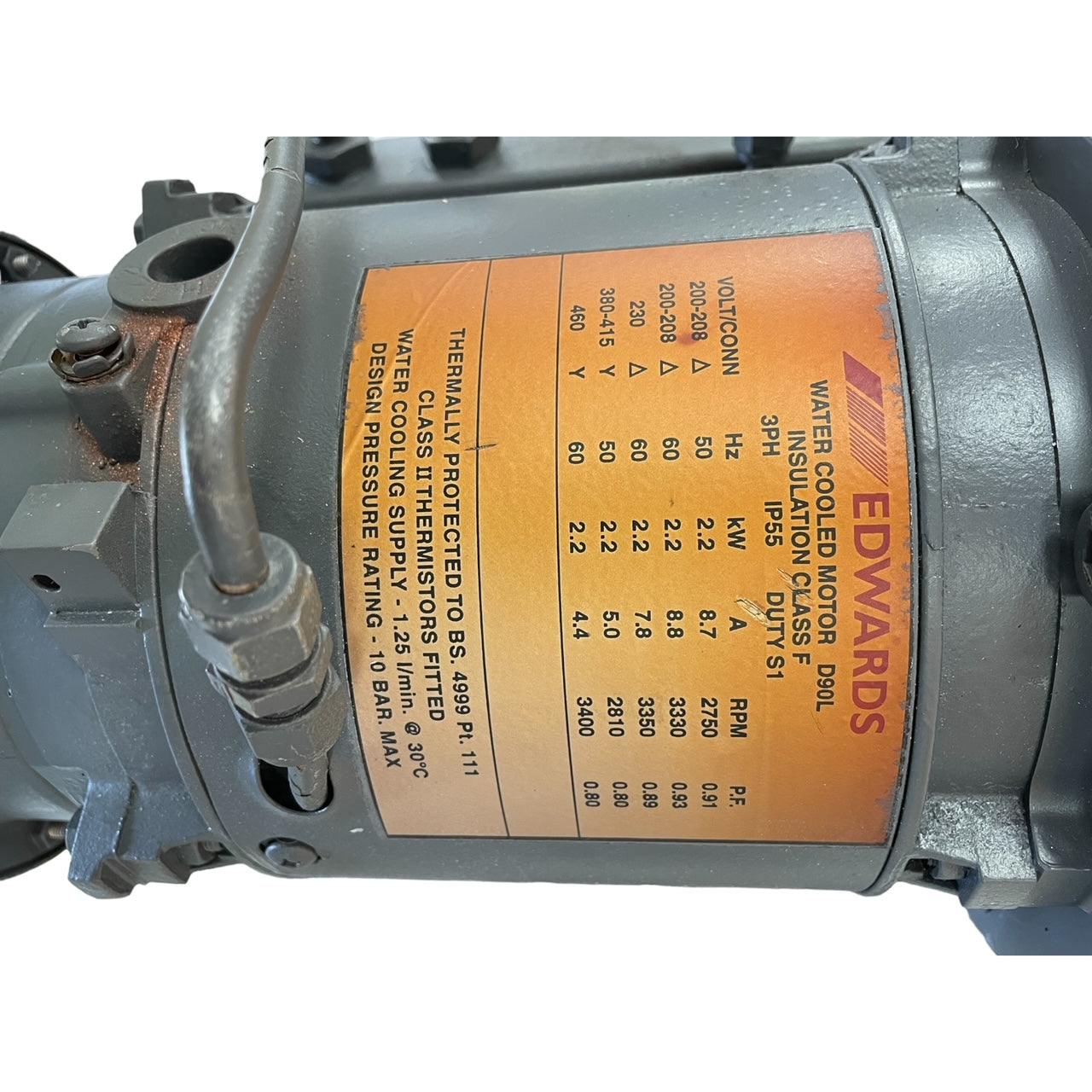 EDWARDS QMB250 MECHANICAL BOOSTER PUMP QDP80 DRY PUMP WATER COOLED HOF