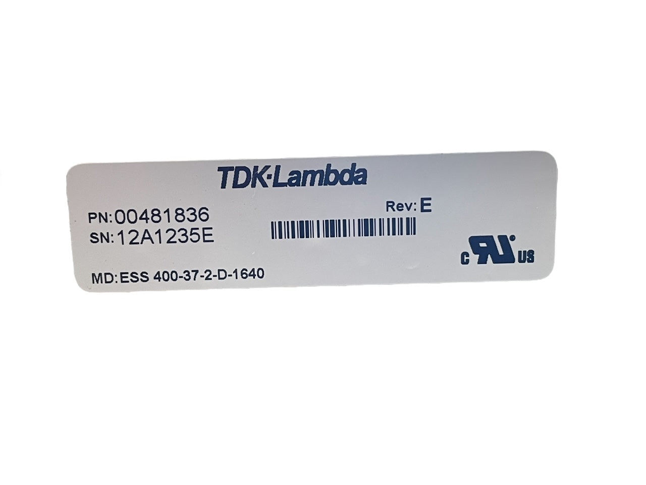 TDK-LAMBDA ESS 400-37-2-D-1640ESS POWER SUPPLY 00481836