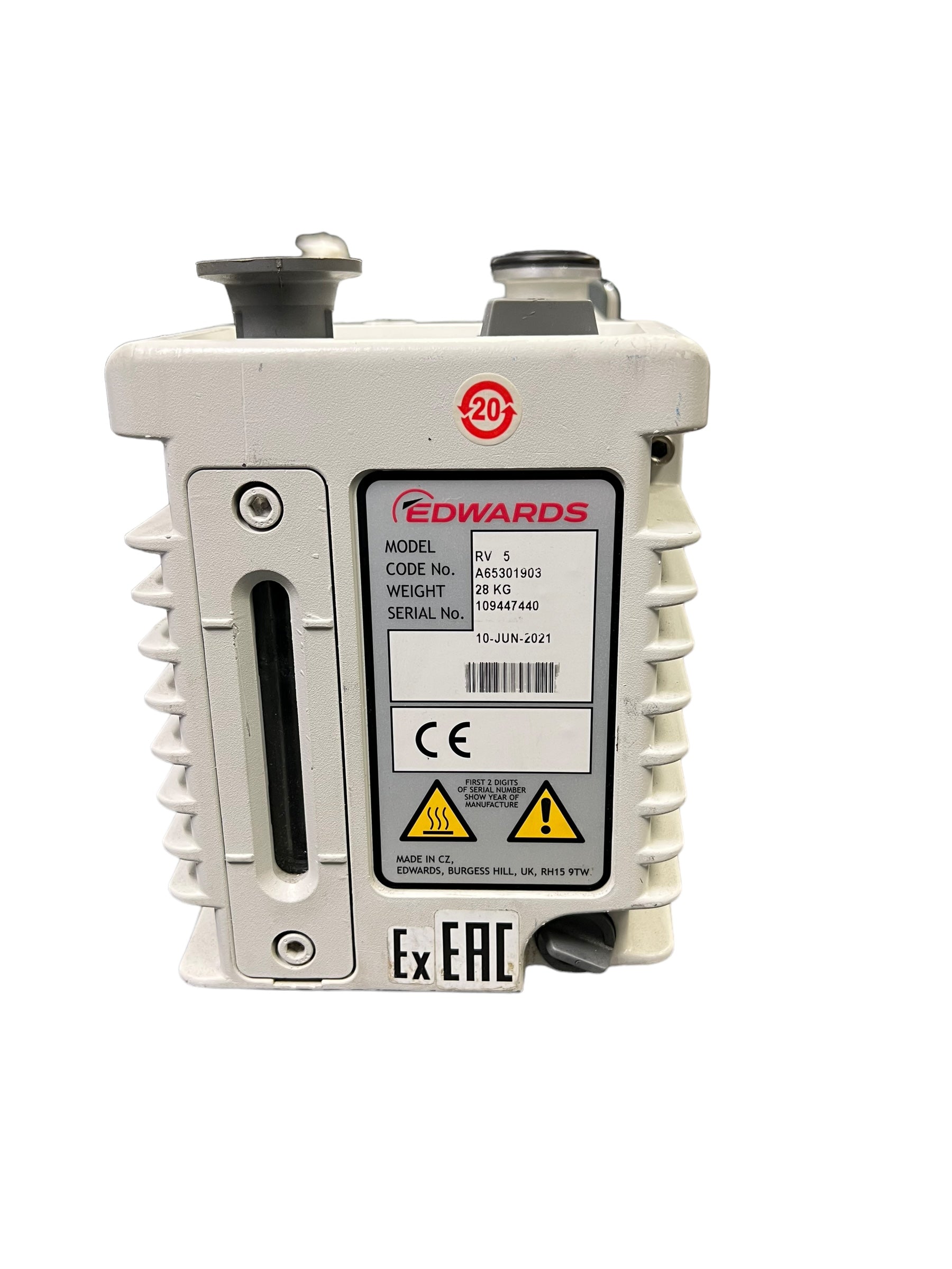 EDWARDS RV5 ROTARTY VANE VACUUM PUMP 109447440 – www.myvisionsurplus.com