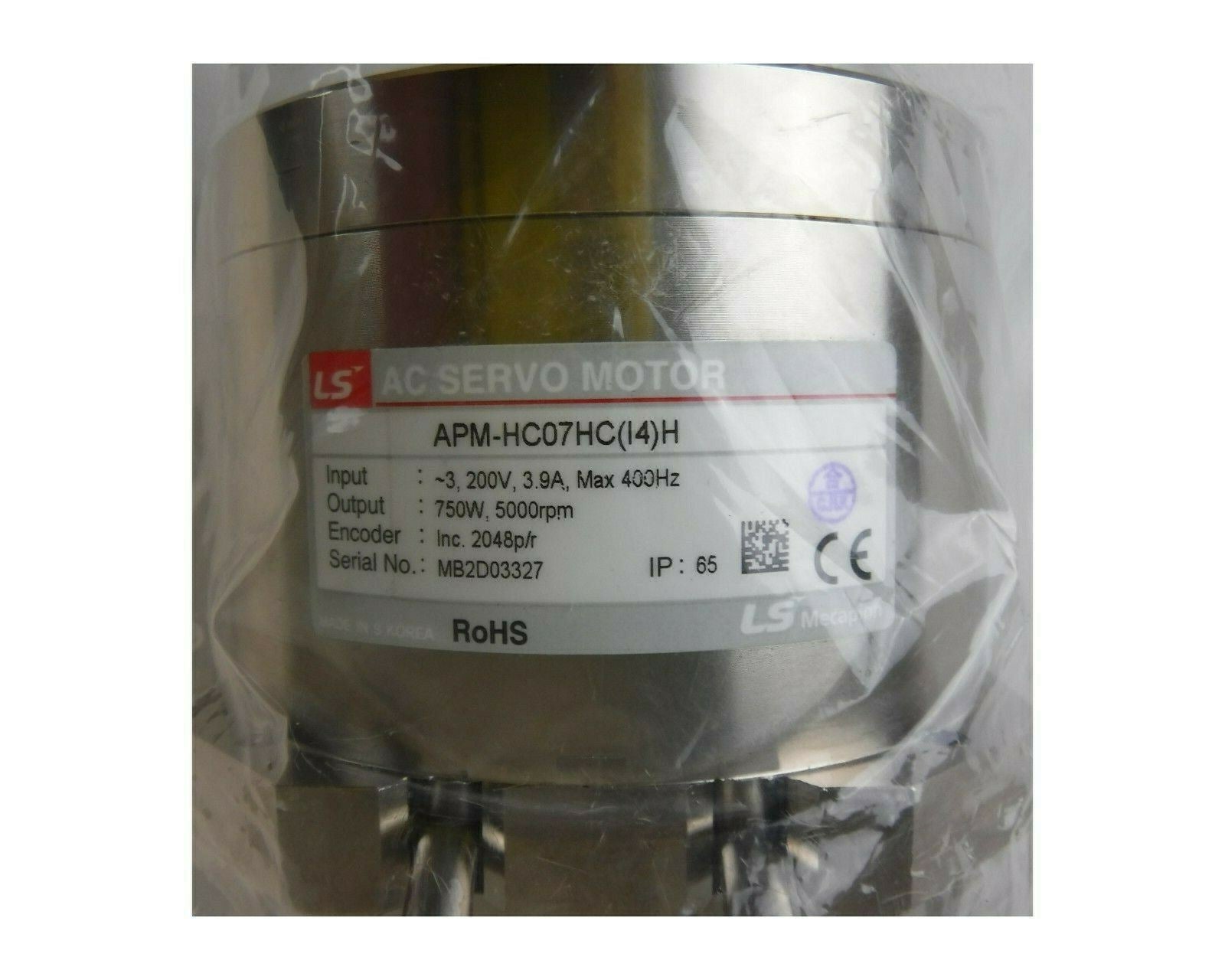 LS MECAPION AC SERVO MOTOR APM HC07HC I4 H 3200V 3.9A 400HZ