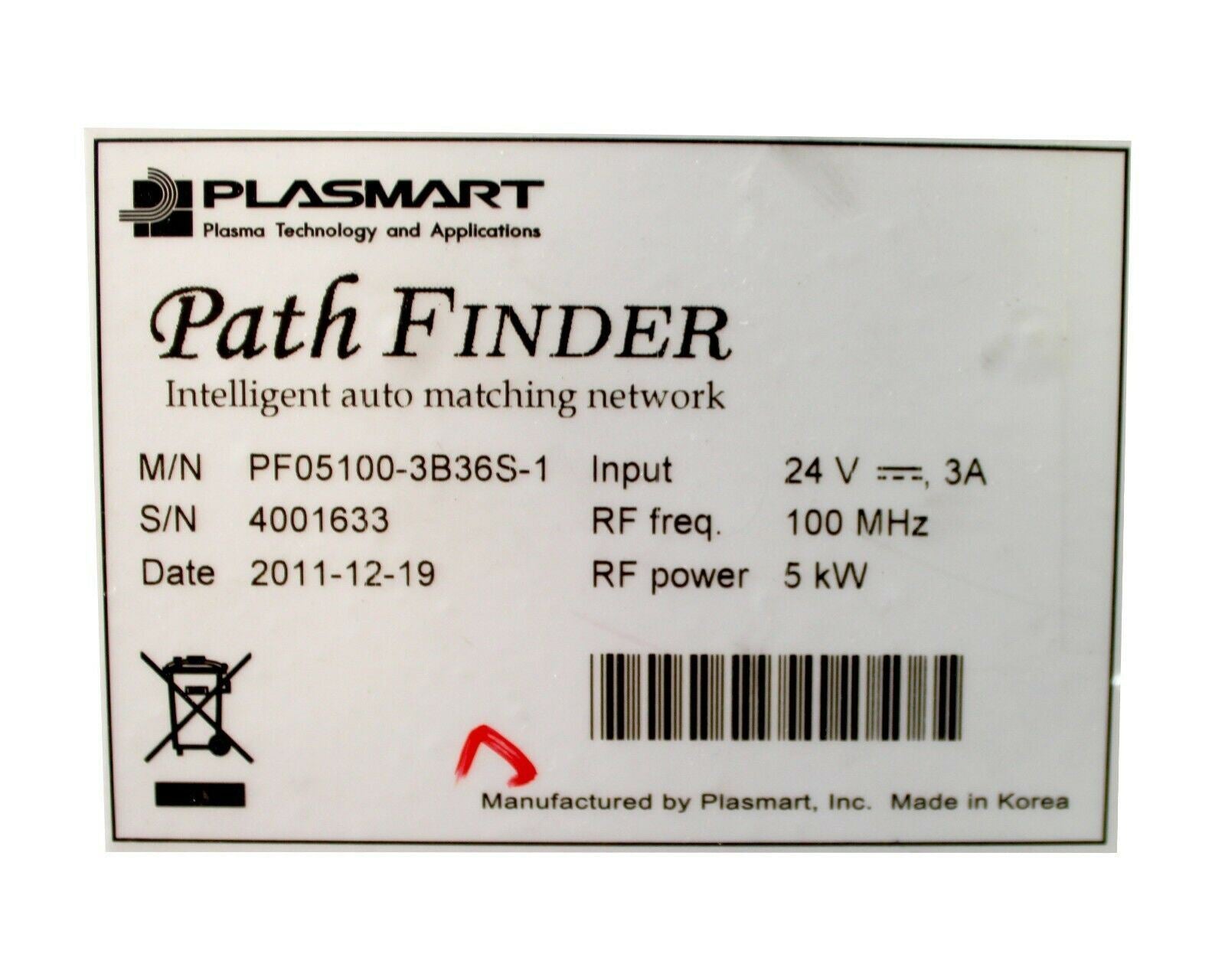 SEMES PLASMART  PATH FINDER AUTO MATCHING GENERATOR PF05100-3B36S-1 5KW