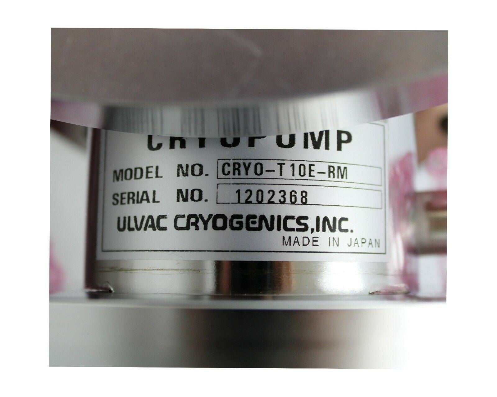 ULVAC CRYOGENETICS CRYO SUPER TRAP PUMP, CRYO-T10E-RM, NEW