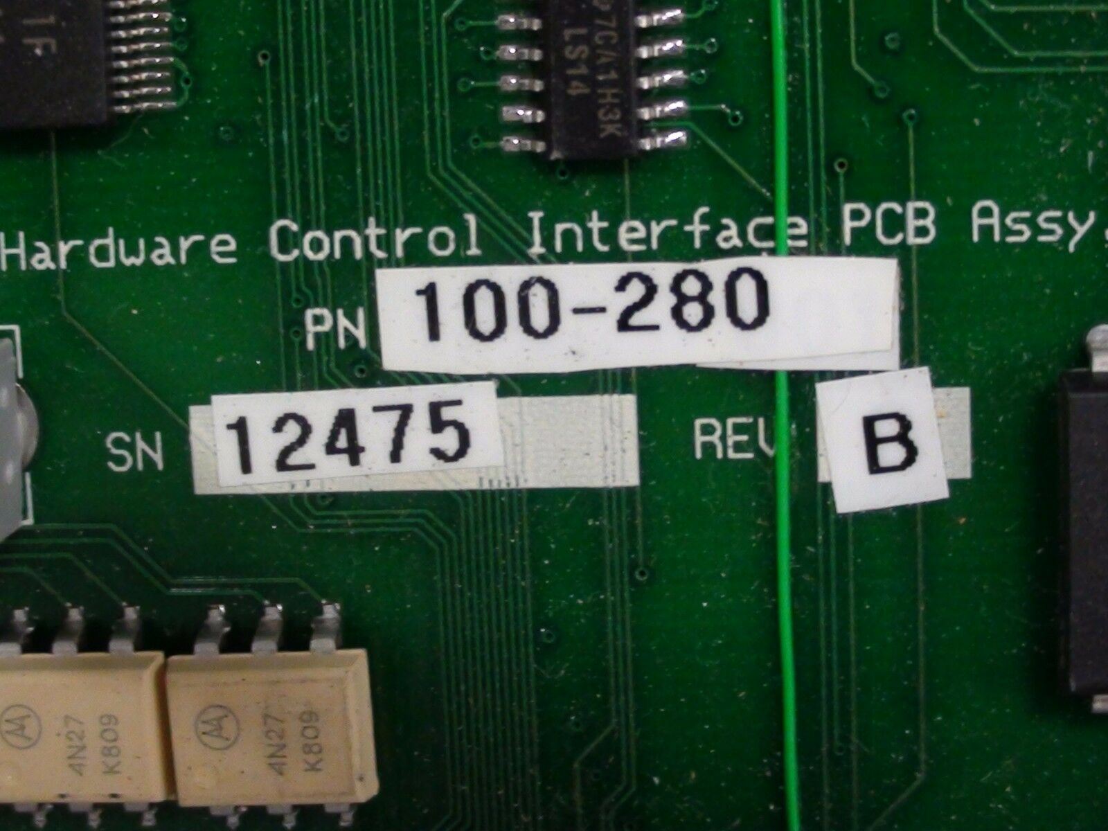 KLA-TENCOR 820-06224-000 100-280 HARDWARE CONTROL INTERFACE PCB