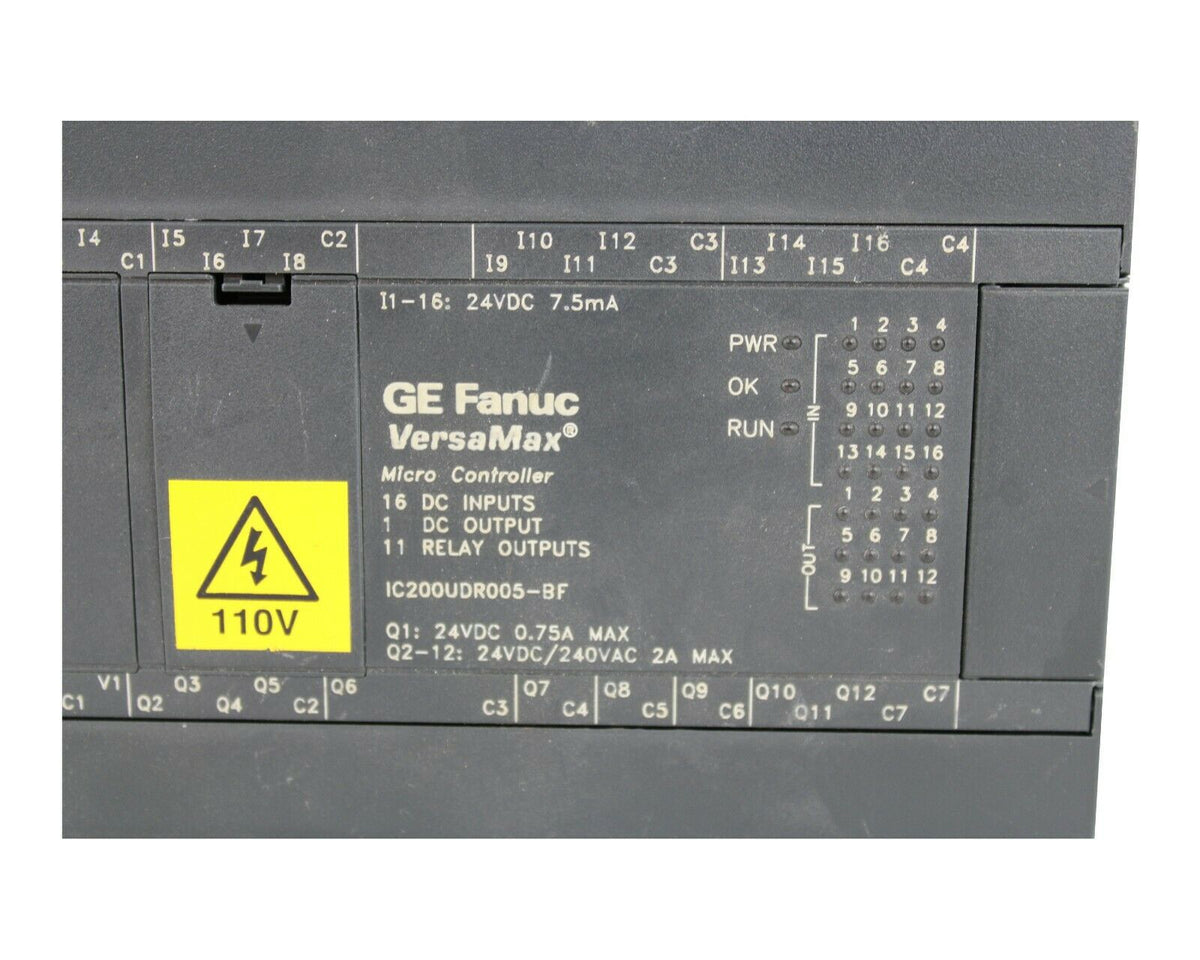 GE FANUC VERSAMAX MICRO CONTROLLER 16 DC INPUT P/N IC200UDR005BF www