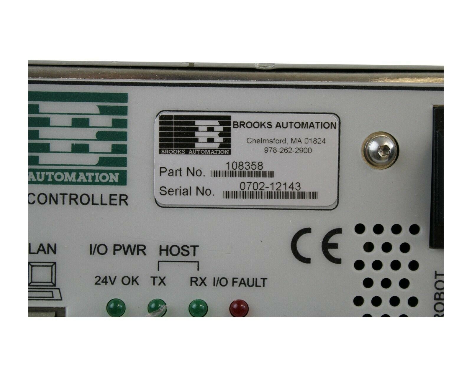 BROOKS AUTOMATION SERIES 8 CONTROLLER 100-240 VAC 50/60 HZ 108358 – www ...
